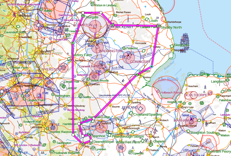 G-LTFB Wickenby Airfield EGNW, Sturgate Airfield EGCS, Spanhoe Airfield EGZZ