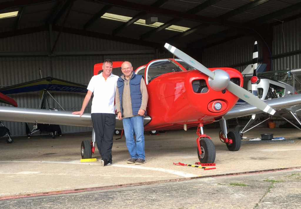 G-LTFB hangar 3 Strubby Airfield