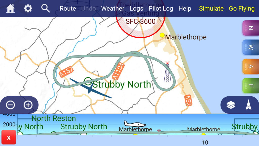 abandoned flight route G-LTFB