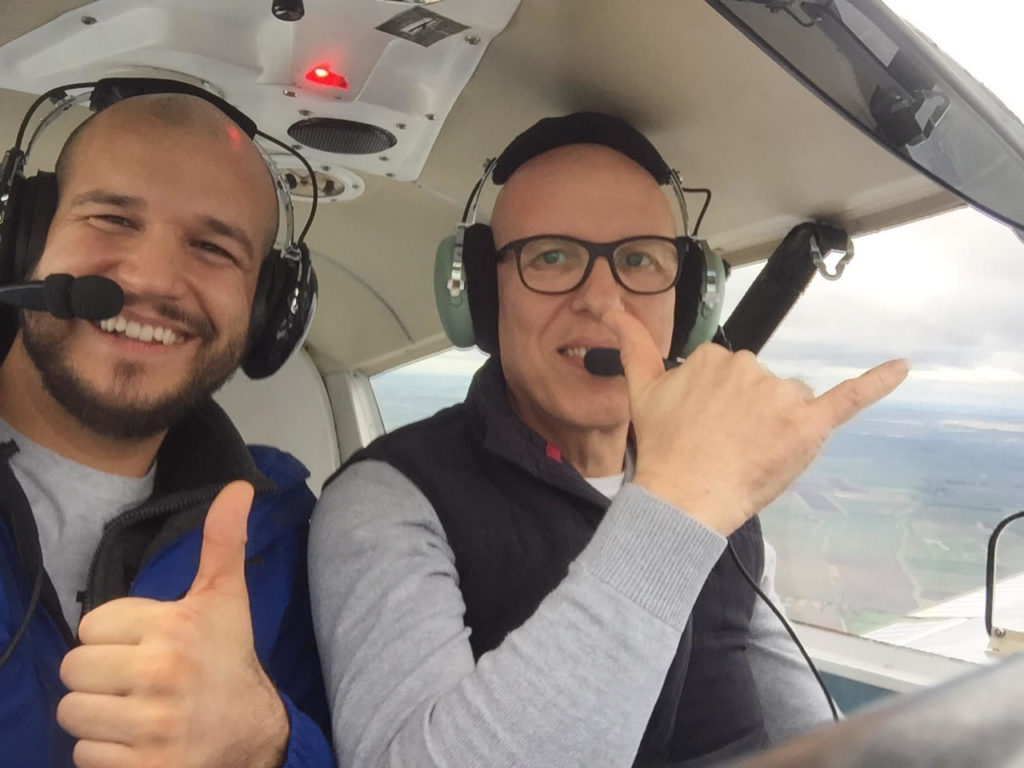 Fereday father and son flying in G-LTFB