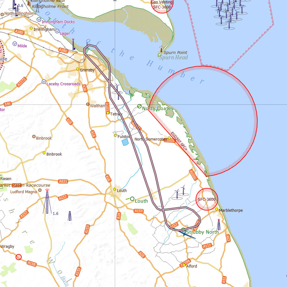 Cleethorpes tour flight log