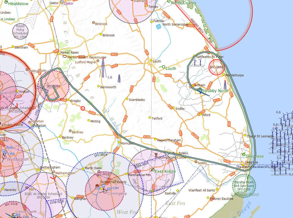 Skegness Wickenby flight log