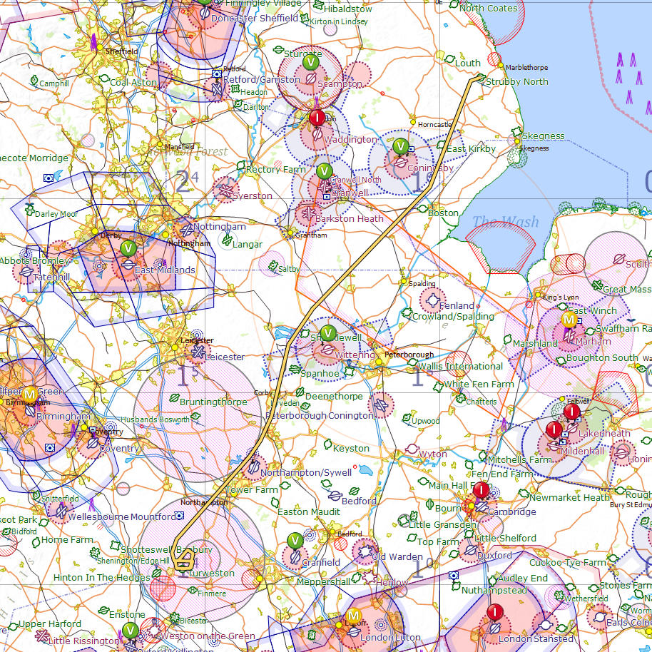 Strubby to Turweston flight log