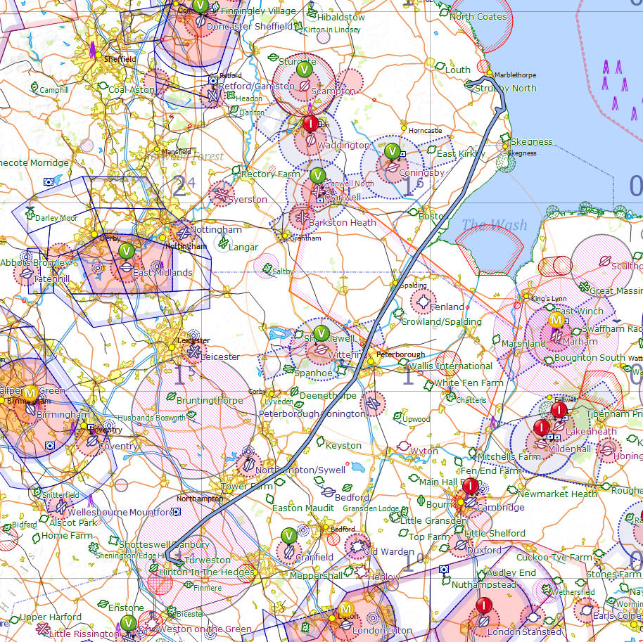 Turweston to Strubby flight log