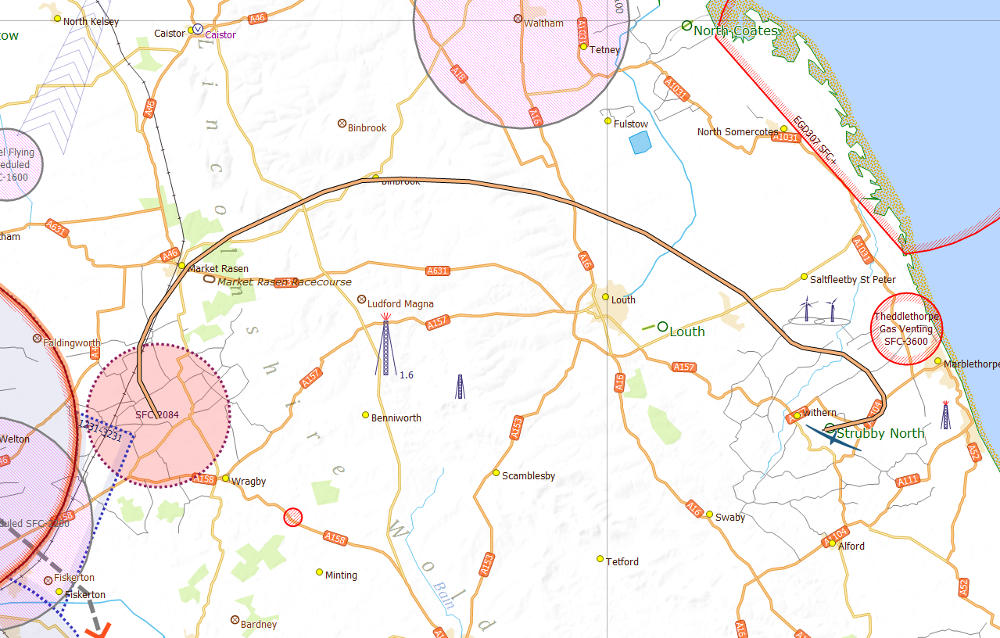 Wickenby Strubby flight log