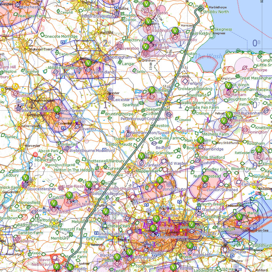 Thruxton to Strubby flight log
