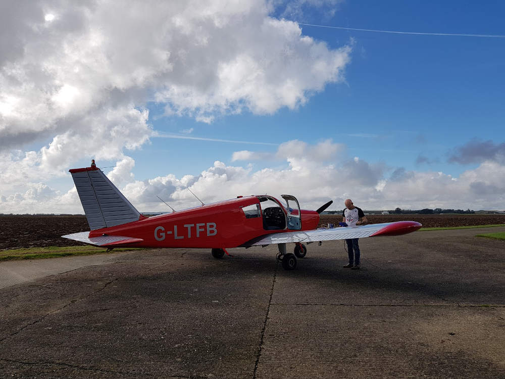 Preparing G-LTFB for departure