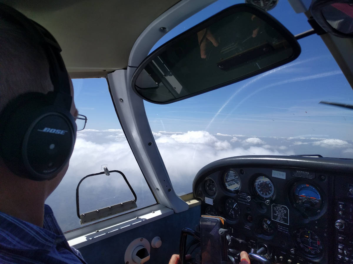 head in the clouds