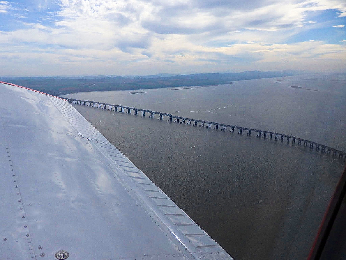 passing the Tay Railway Bridge