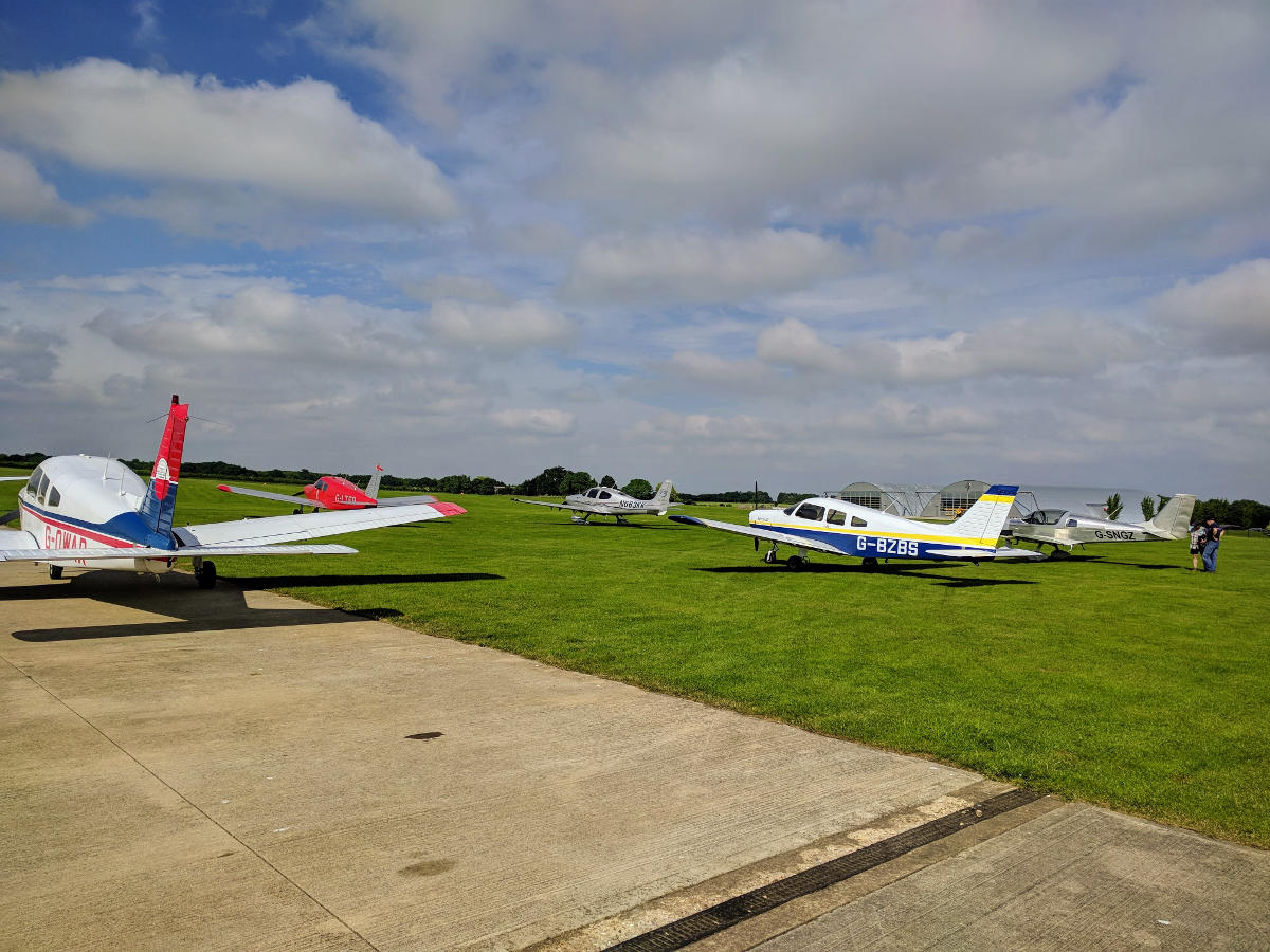 G-LTFB at Sywell parking