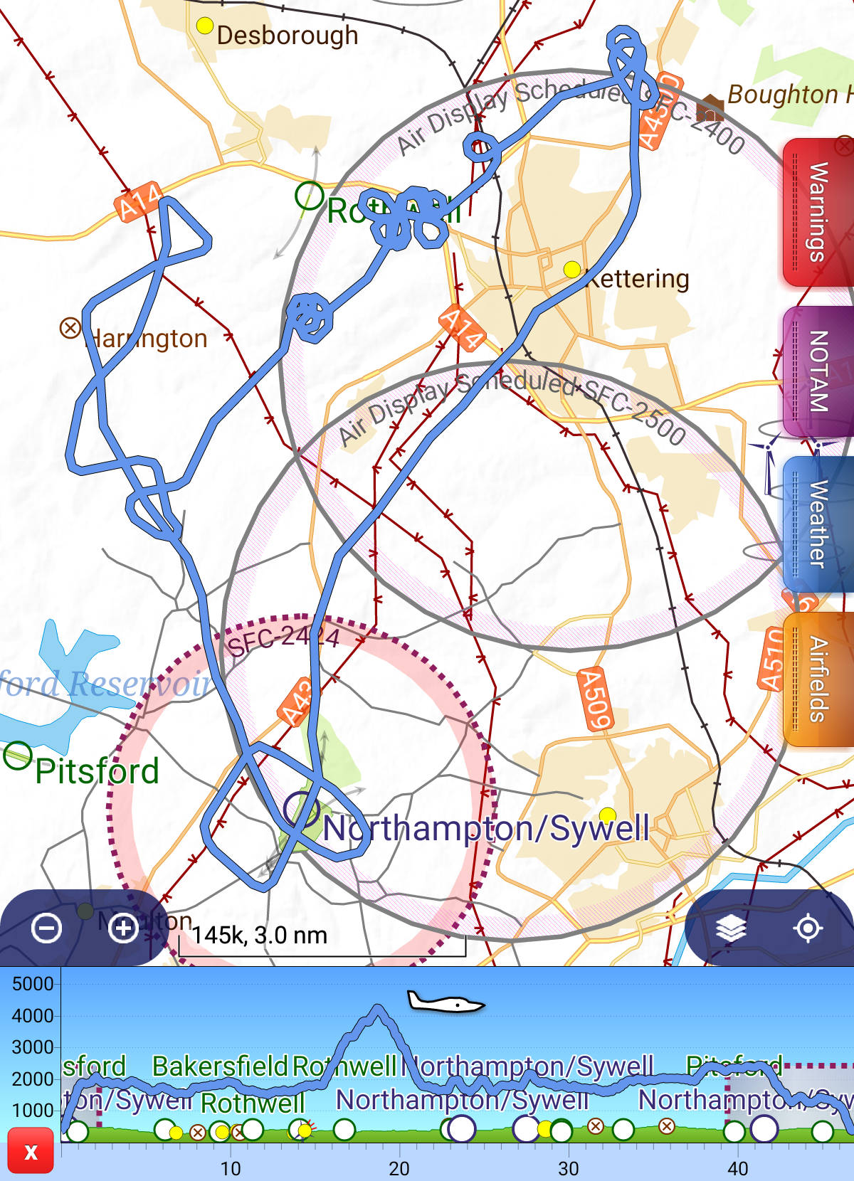 flexwing microlight training flight log
